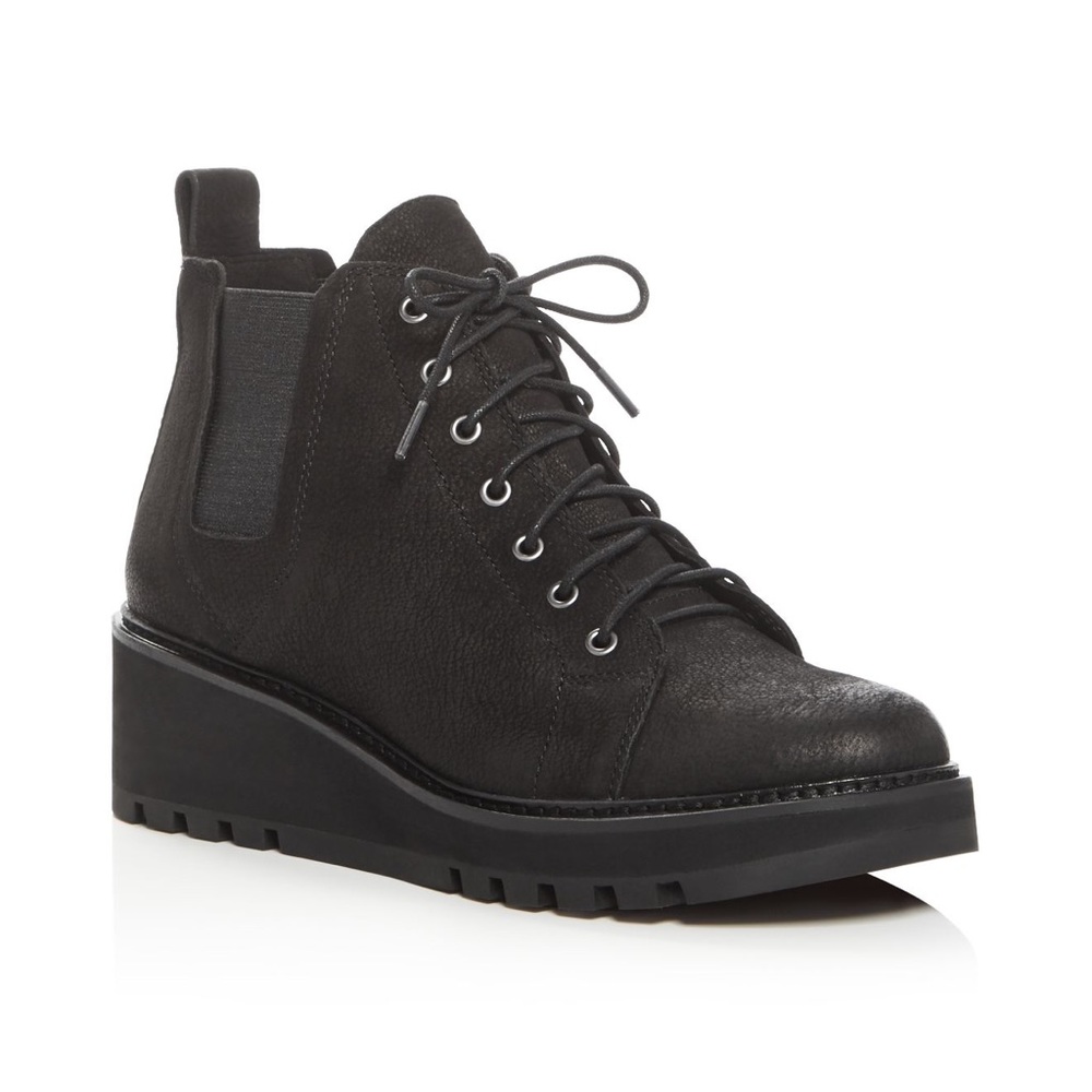 Eileen Fisher Combat Boot Wedge Booties